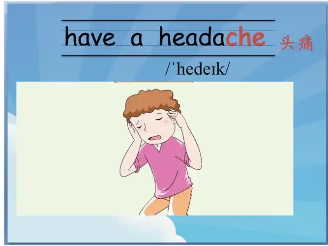 unit7ihaveaheadacheparta课件共15张ppt