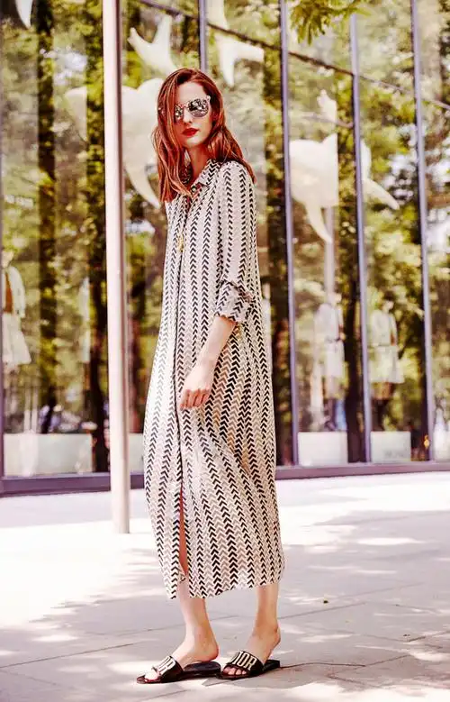 laceyliu 艺术色块h型衬衫裙 - ly chere - 【d2c全球好设计】_汇集