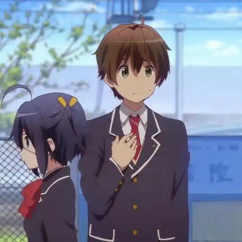 中二病也要谈恋爱情侣头像