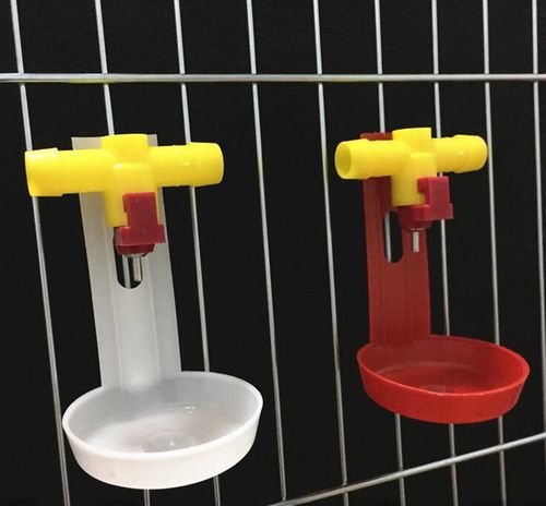 鸡用饮水器 三通式 弹簧式饮水器 吊杯鸡用 厂家直供 钢球饮水器