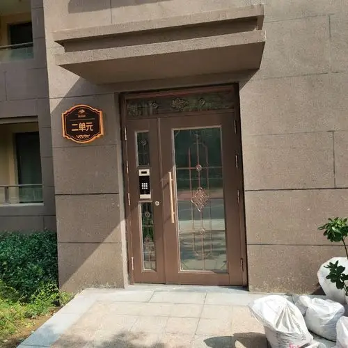 青岛小区不锈钢单元门 小区楼宇门 厂家安装售后