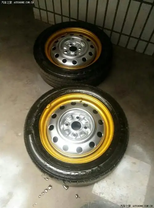 铁轮毂改色装车效果