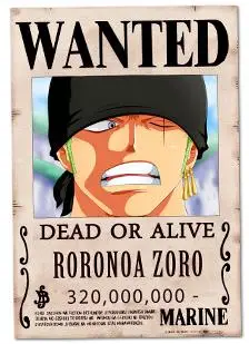 3索隆山治的赏金变成了3亿3000万,赏金比索隆贵1000万,看到通缉令的