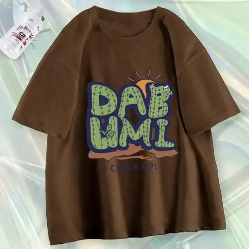 6001宽松版黑色春秋款女可外穿洋气辣妹上衣女式女款短袖t恤女 - 17网