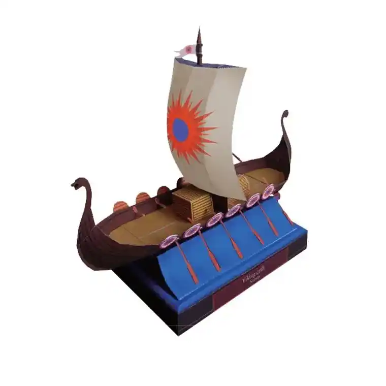 纸模 #手工 #纸模天堂纸模天堂 京维海盗船 手工纸模型图 - 抖音