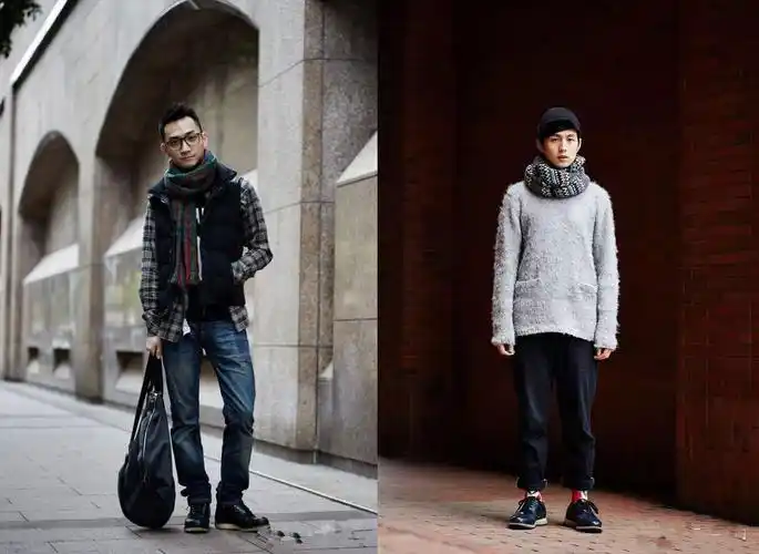 潮流男生街头穿搭个子高矮不是问题