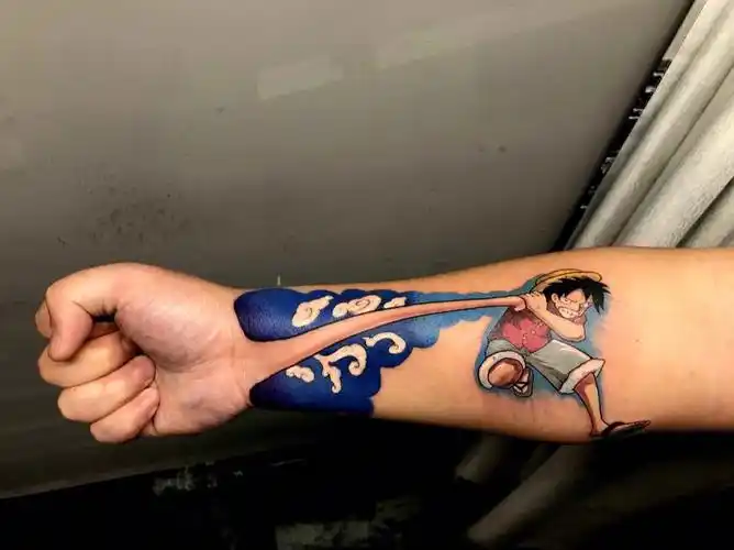 海贼王关于路飞的纹身好酷70▽70