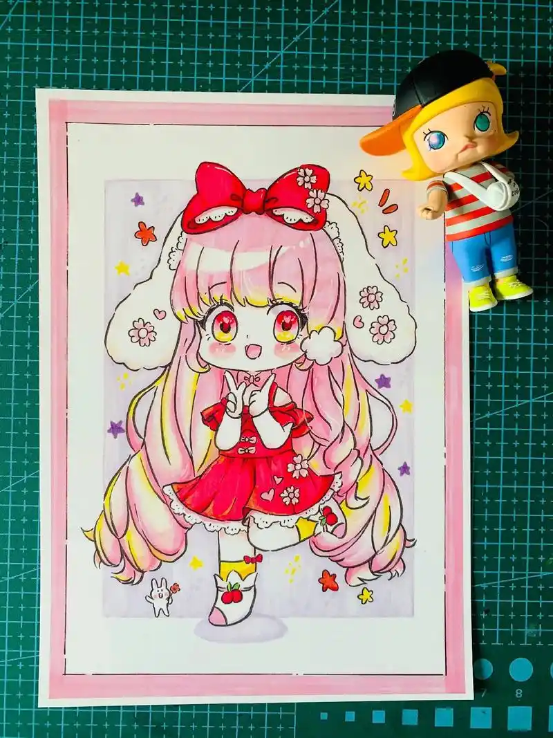 动漫人物.#画画 #动漫 #二次元 #临摹卡 #想画就画  - 抖音