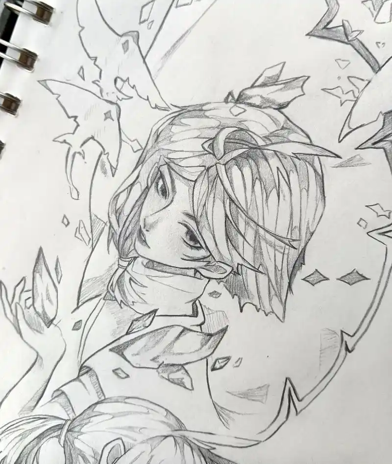 不知道说什么,哈哈哈(挠头)#光遇破碎季#白鸟#手绘#画渣日 - 抖音