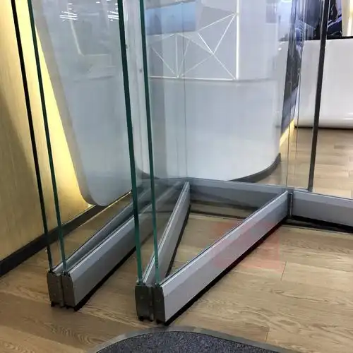 深圳铝合金折叠门 无框玻璃折叠门 阳台折叠玻璃门 可来图定制