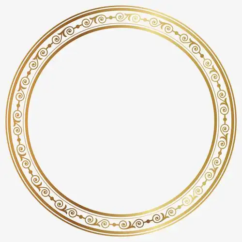 边框,花纹,金色,圆框