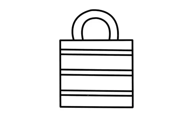 女式手提包简笔画画法详解