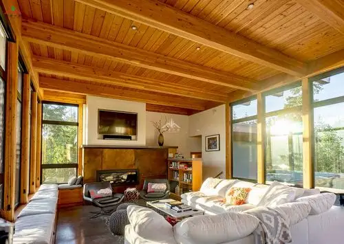 花旗松平顶现代风格的木屋是不错的选择