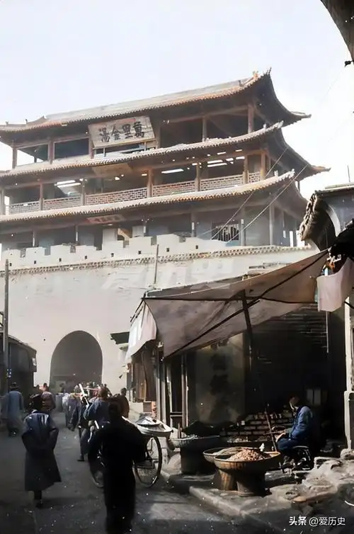 高清上色修复的兰州老照片 带你重回百年前的"万里金汤"__财经头条