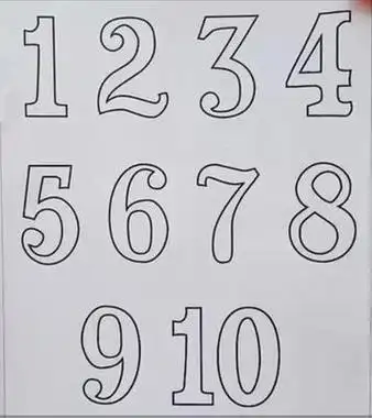 1~10数字简笔画简笔画数字1到10图片数字10简笔画图片大全数字画画1到