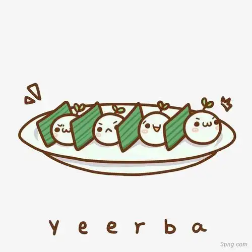 可爱颜文字食物png素材透明免抠图片-其他元素