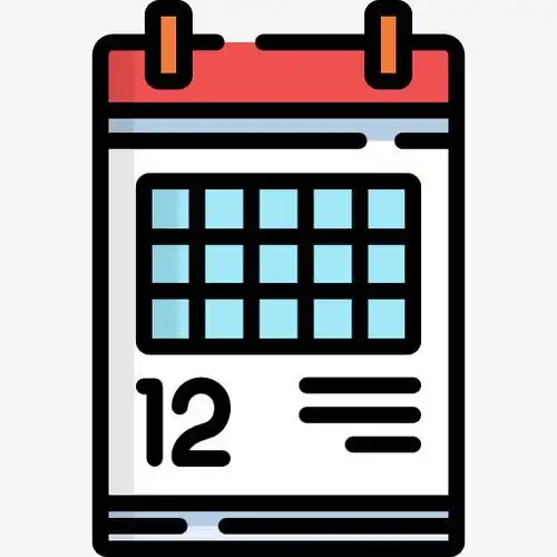 一本手绘的卡通日历免抠素材免费下载_觅元素51yuansu.com