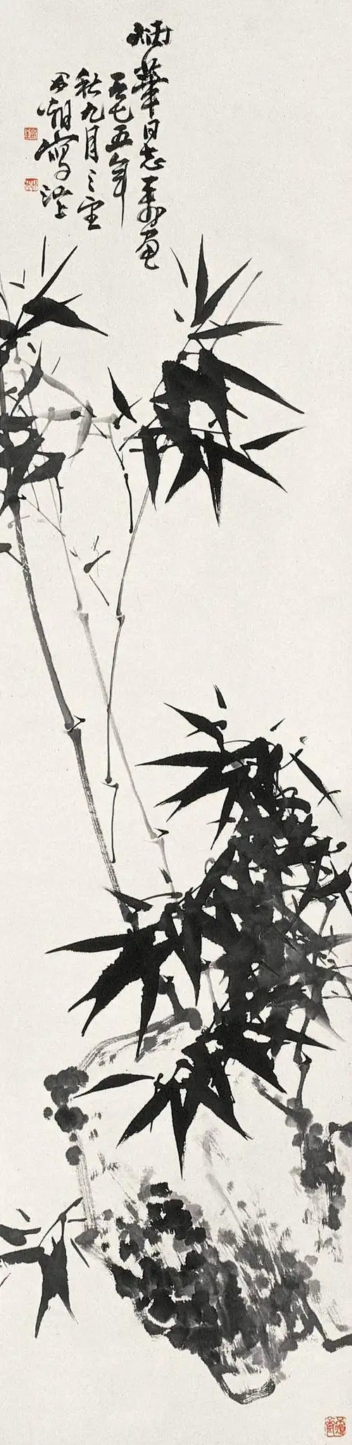 国画写意竹子精品100幅