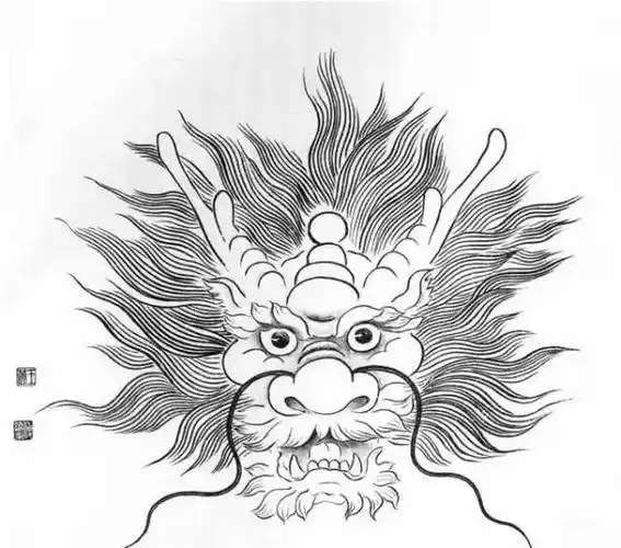 稍侧面龙头画法右侧龙头画法左侧龙头画法龙凤呈祥火龙戏珠神龙握珠