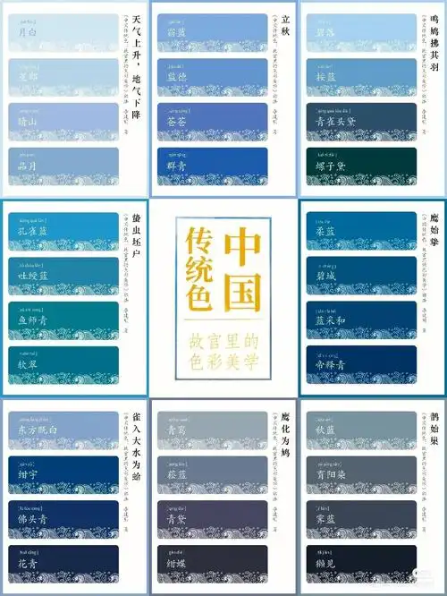 中国传统色蓝色糸