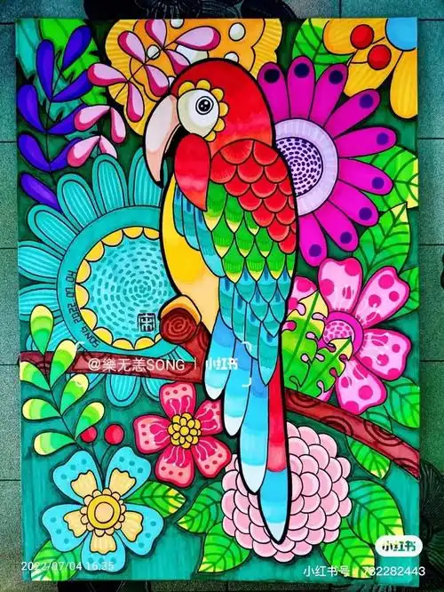 画腻了线描看腻了平涂54张马克笔平涂带你玩转绝美装饰画