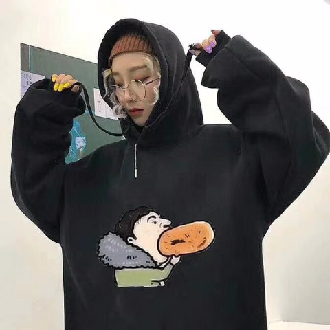 王思聪吃热狗卫衣