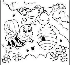 大树蜂窝简笔画