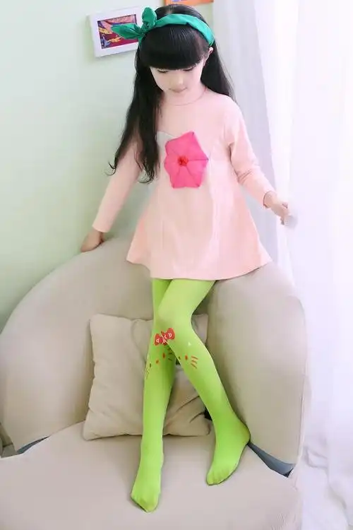 儿童连裤袜白色跳舞蹈袜 女童打底裤子春秋款 宝宝加