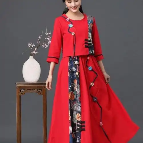 民族风女装春秋套装