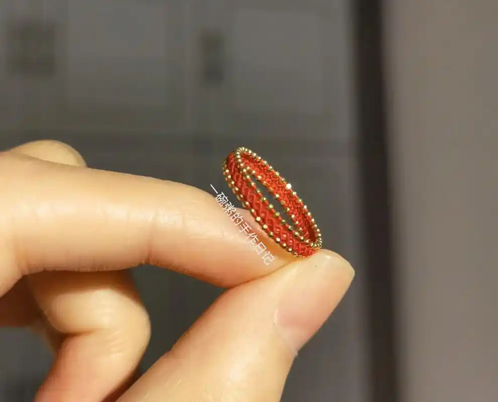 无痕珠链戒指图文教程(一)珠链闭合怎么搞看上图73#手工编绳教 - 抖