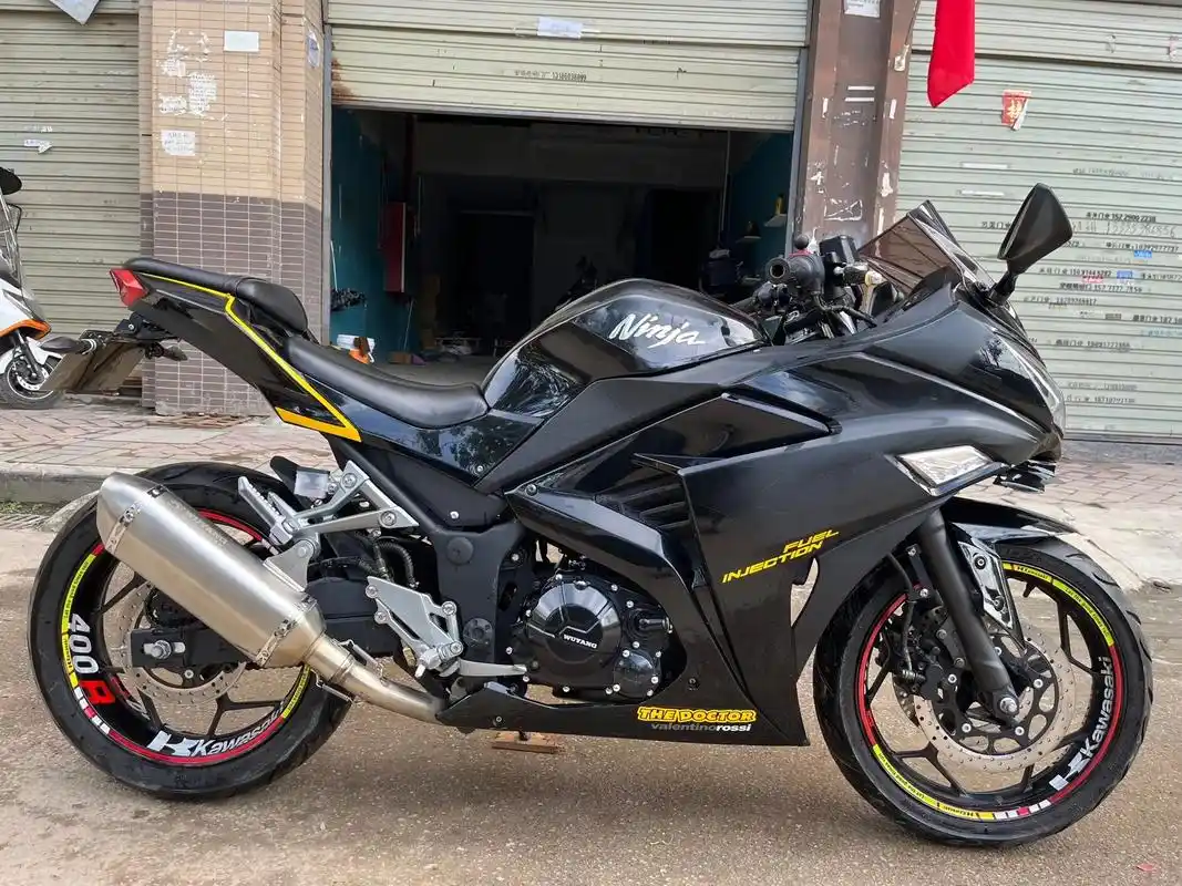 西安二手摩托车.20年小忍者400 (双缸水冷) 手续齐全, - 抖音