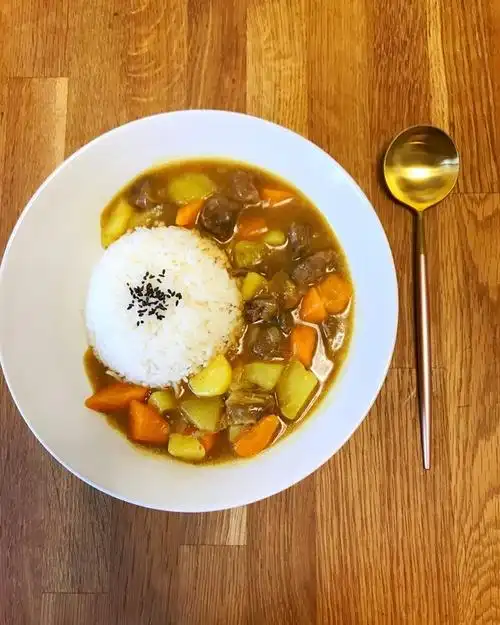 橄榄树瑶啊瑶做的日式牛肉咖喱饭