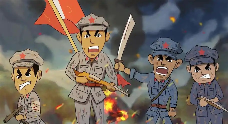 追,一口气追出了三十多里路,沿途到处都是敌人抛弃的东西:有枪弹,军服