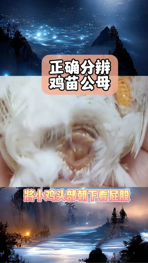 鸡苗公母鉴定方法