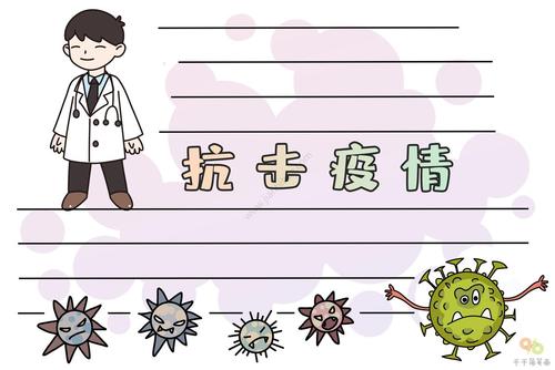 抗击疫情手抄报 为祖国祈福