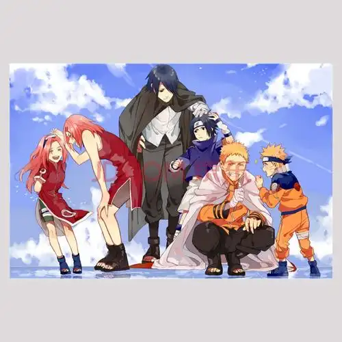 狼天影 火影忍者二次元动漫海报宿舍超大高清墙纸寝室墙贴画鸣人可来