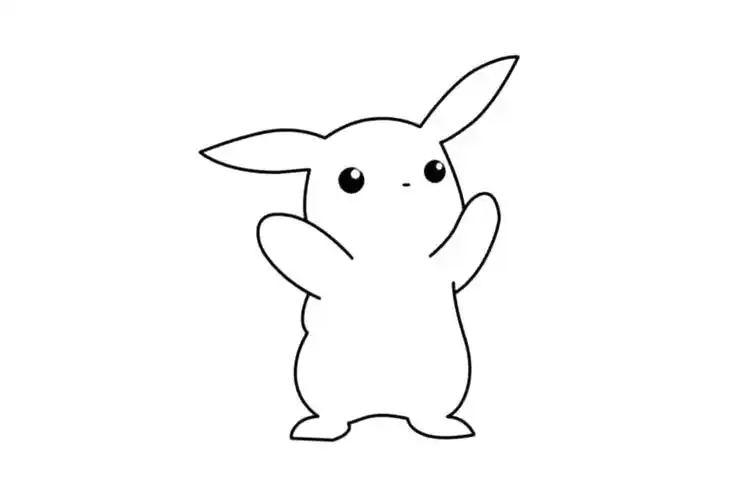 皮卡丘简笔画,皮卡丘图片