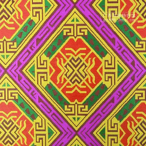 正宗壮族壮锦织锦布料民间图案花样绣花面料壮锦