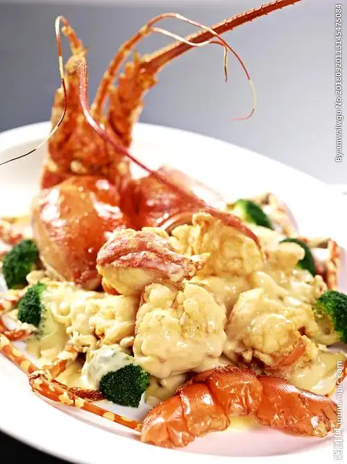 芝士伊面焗澳洲龙虾图片