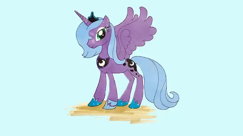 月亮公主怎么画