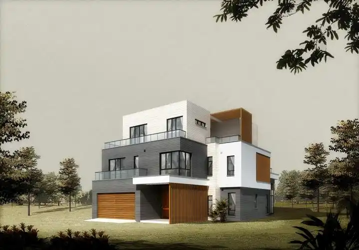 现代主义住宅强调功能,立面极简化,反应机械秩序.这是时代的产物.