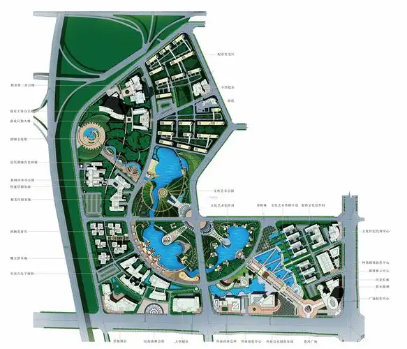 长沙市文化产业园概念规划- 城市设计与概念规划- 长沙吉佳城市设计