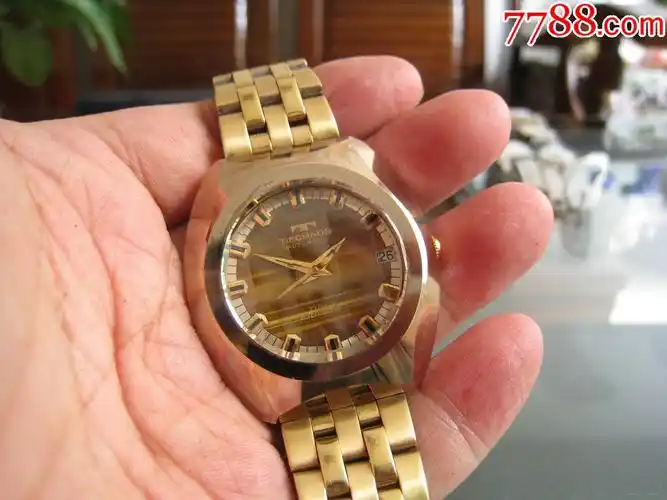 天克诺2824钨钢瑞士表自动机械男美品