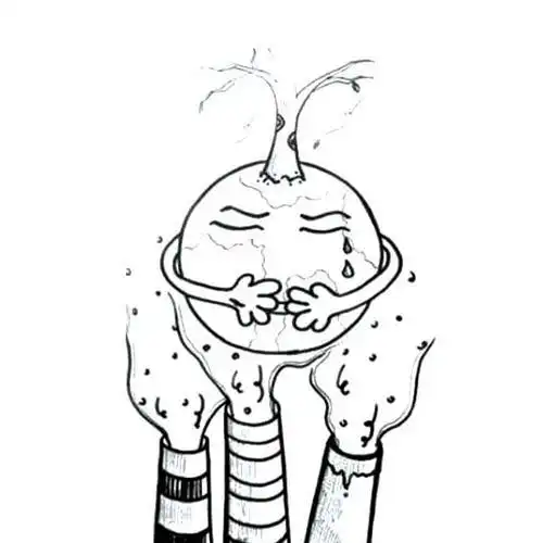 干裂的地球简笔画