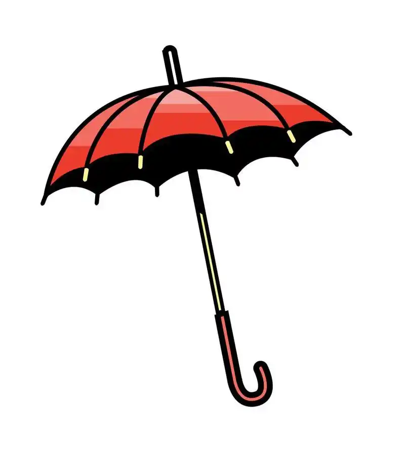 矢量雨伞.,矢量雨伞.