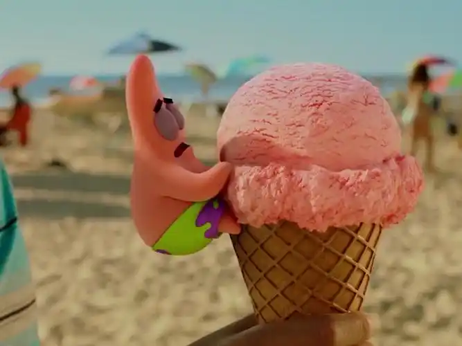 来和派大星一起吃冰淇淋