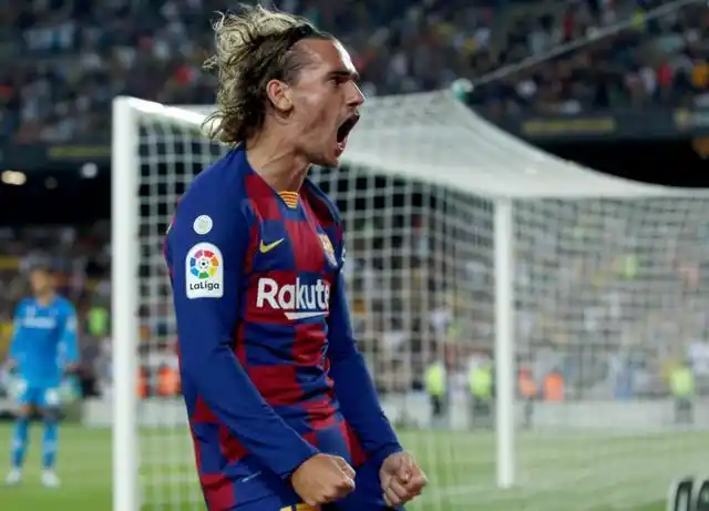 格里兹曼现在已经是巴萨队史进球第二多的法国球员,2021年他9次首发