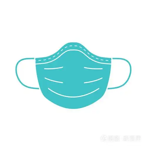 医用口罩矢量图标