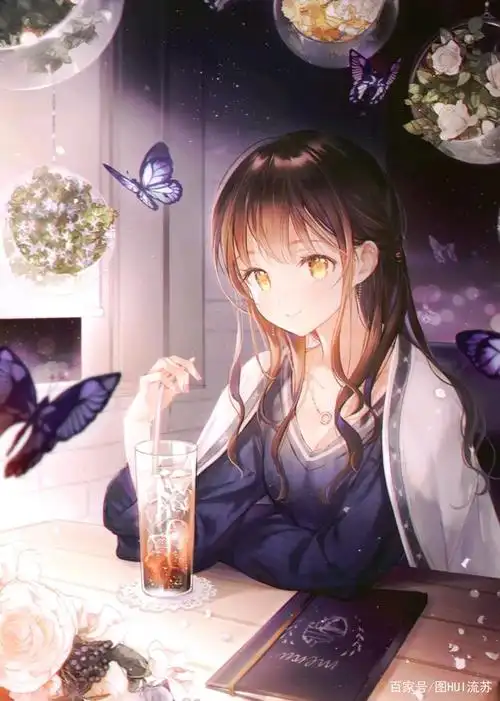 二次元动漫女生壁纸 蝴蝶少女系列