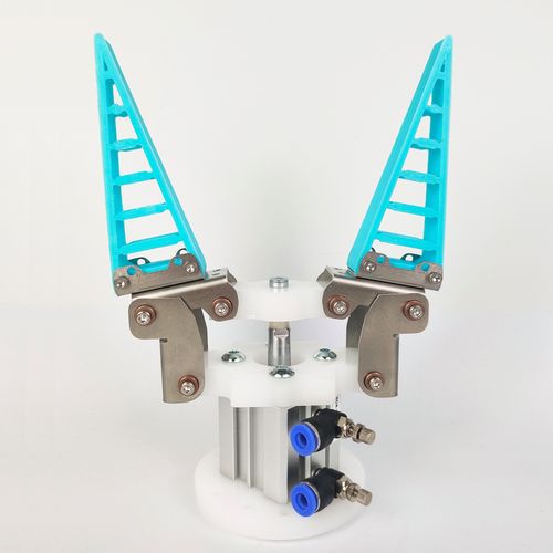 鳍条效应机械仿生柔性机械手夹具舵机驱动软指机器人